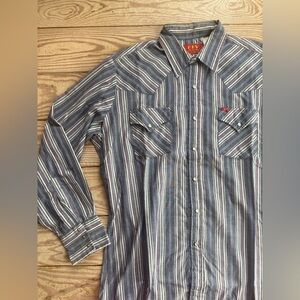 Vintage ely plains western shirt size L
